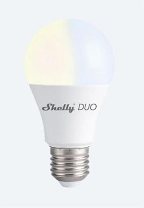 Produktbild Shelly Duo E27 - WW/CW (E27, 9 W, 800 lm, 1 x, F)