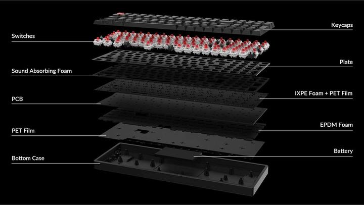 Image du produit Keychron K4 QMK (Version 3) (US, Filaire, Sans fil)