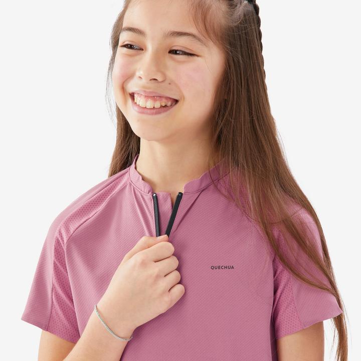 Immagine prodotto Quechua T-Shirt Kinder Gr. 122–170 Wandern - MH900 rosa (140)