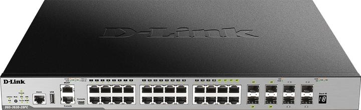 Produktbild D-Link 28-PORT LAYER 3 GIGABIT POE STACK SWITCH (SI) (28 Ports)