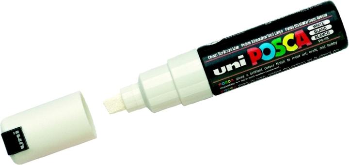 Actual product image Posca Bold Marker PC-8K (White, 8 mm, 1 x)