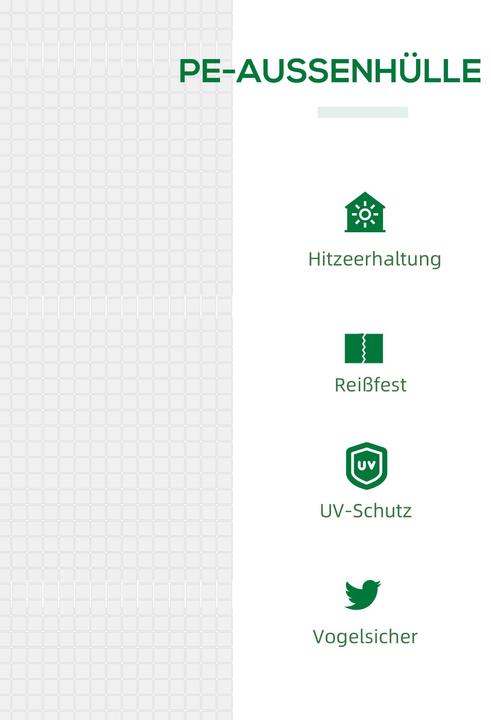 Produktbild Outsunny Gewächshaus mit 2 Halbrundfenster