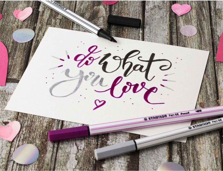 Actual product image STABILO Pen 68 brush (light pink, 1 x)