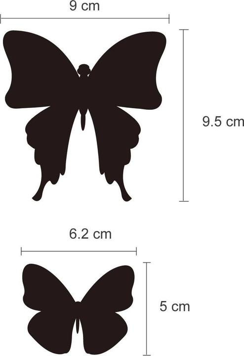 Actual product image Walplus Butterflies (9 x 9.5 cm)