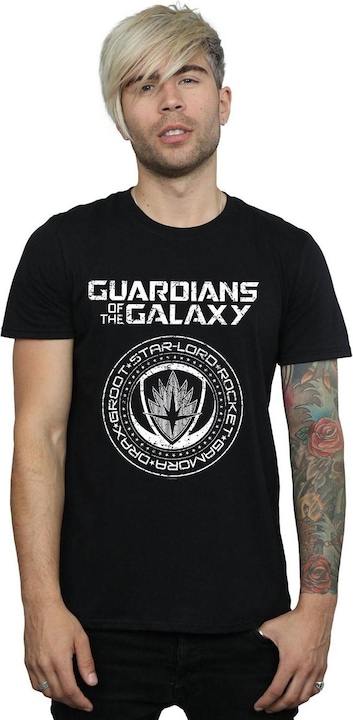 Actual product image Mens Guardians Of The Galaxy Vol. 2 Distressed Seal T-Shirt (XL)