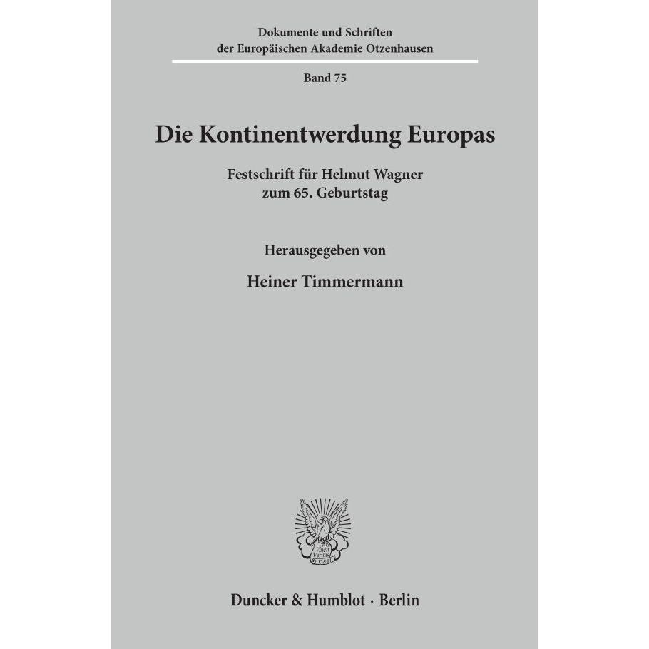 Thumbnail - Die Kontinentwerdung Europas., Fachbücher von Heiner Timmermann