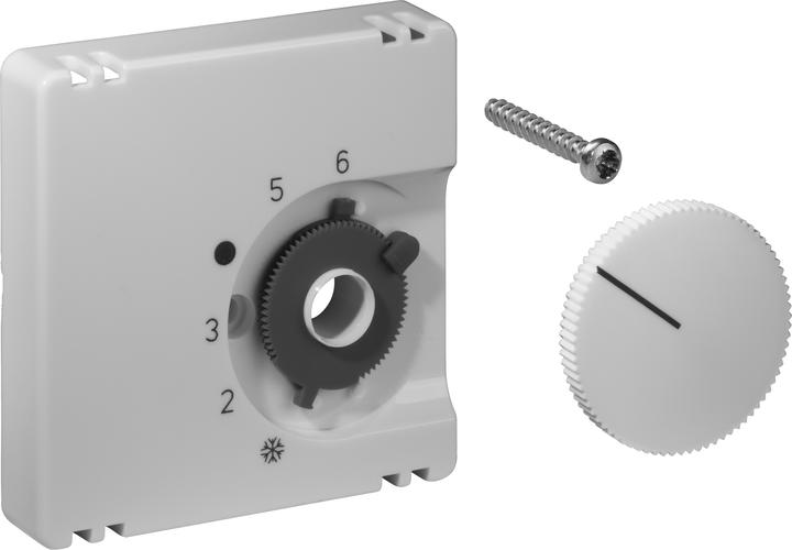 Produktbild ALRE Regeltechnik Abdeckung für Raumtemperaturregler JZ-001.100 55x55mm glanz reinweiss