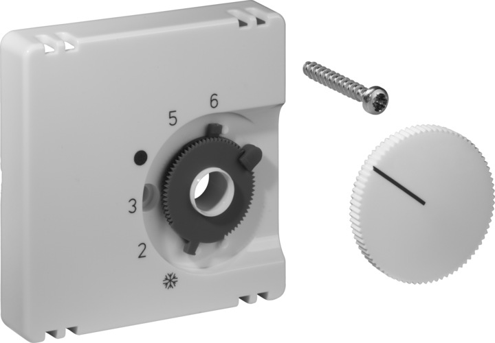 Actual product image ALRE Control technology cover for room temperature controller JZ-001.100 55x55mm gloss pure white