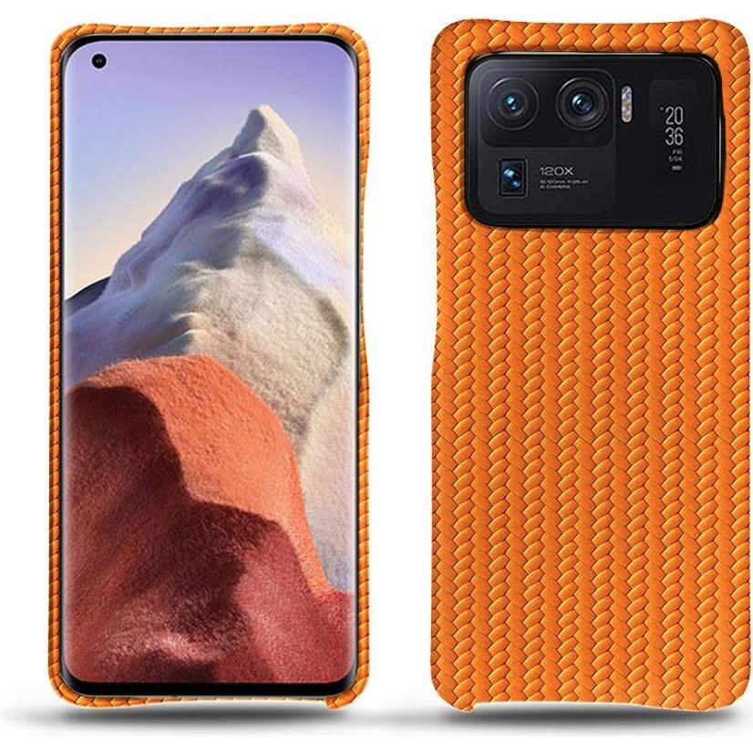 Noreve Lederschutzhülle (Xiaomi Mi 11 Ultra), Smartphone Hülle, Orange