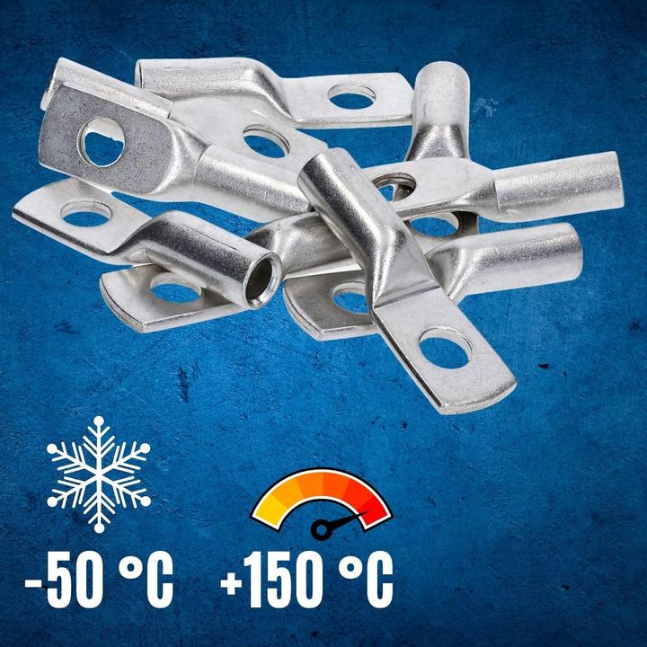 Produktbild Kalitec 10 Stück DR95-8 Press-Kabelschuh 95mm² M8 I Verbinder nach DIN 46235 I Made in Germany