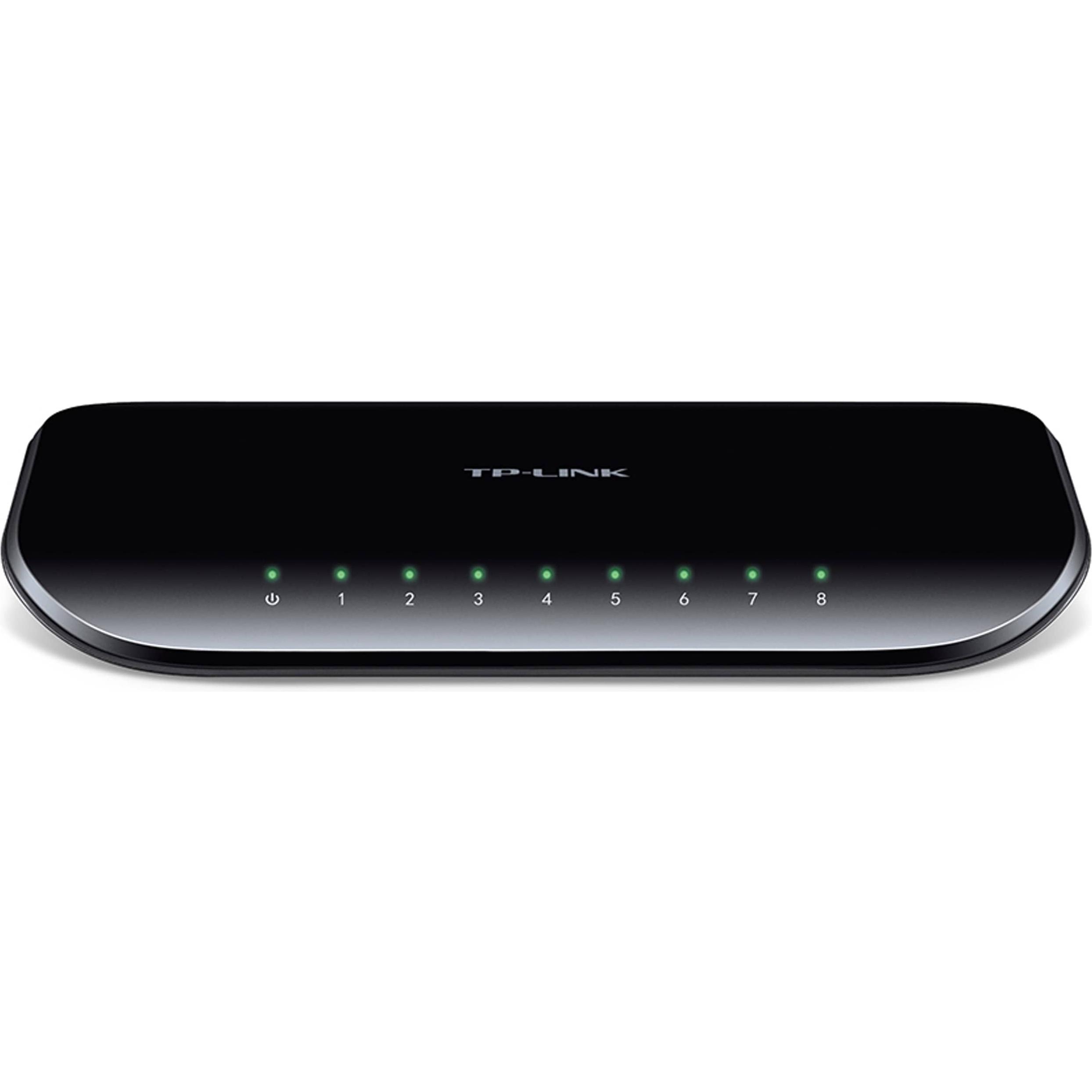 TP-Link Tl-Sg1008d (8 Ports), Netzwerk Switch, Schwarz