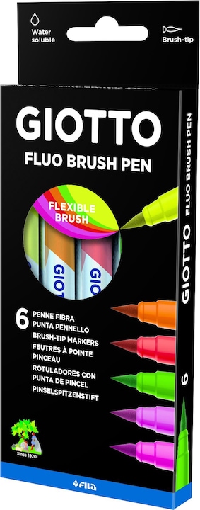 Image du produit Giotto Pack 6 Turbo Soft Brush (Multicolore, 6 x)