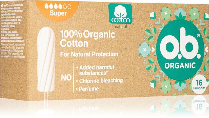 Actual product image o.b. Organic Super Box (16x, Regular)