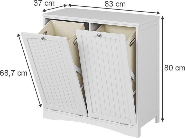 Actual product image Vicco Bianco (83 x 37 x 80 cm)