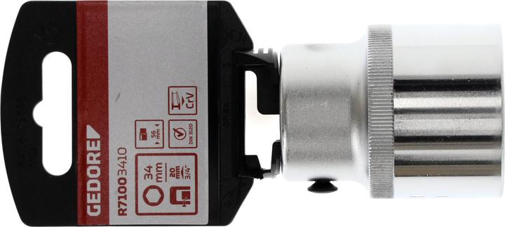 Produktbild Gedore Red red R71003410 Steckschlüsseleinsatz 3/4" 6-kant 34 mm Länge 56 mm (34 mm)