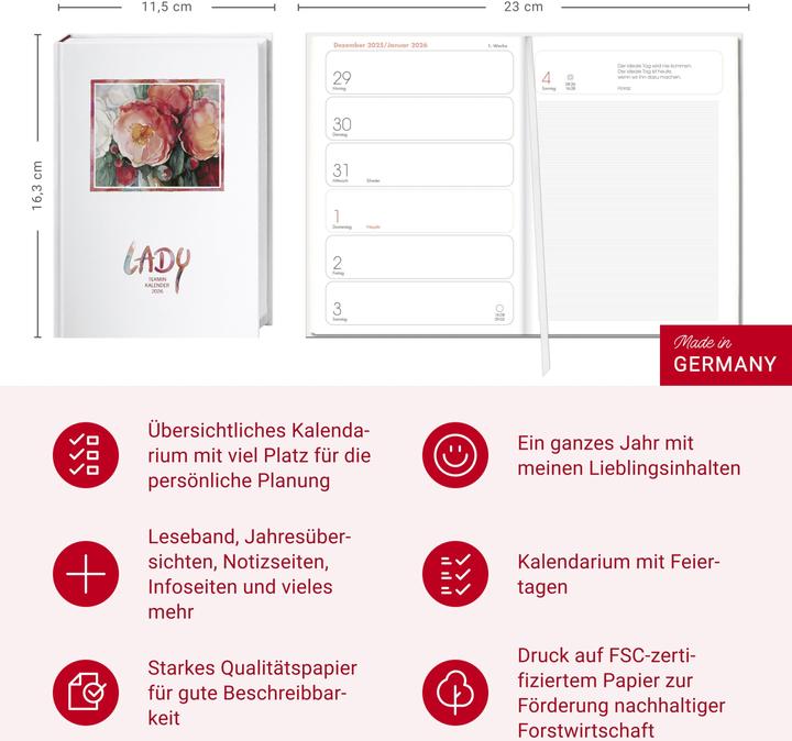 Produktbild Heye Agenda Lady (A6, 1 Woche / 2 Seiten)