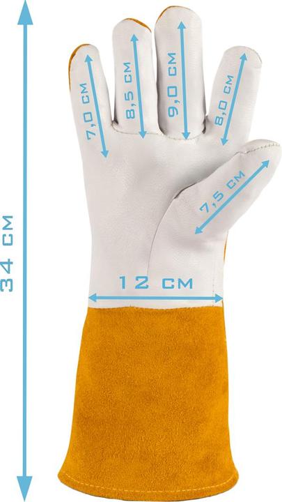 Produktbild Stahlwerk Schweisserhandschuhe Arbeitshandschuhe Echtleder hitzebeständig (One Size)