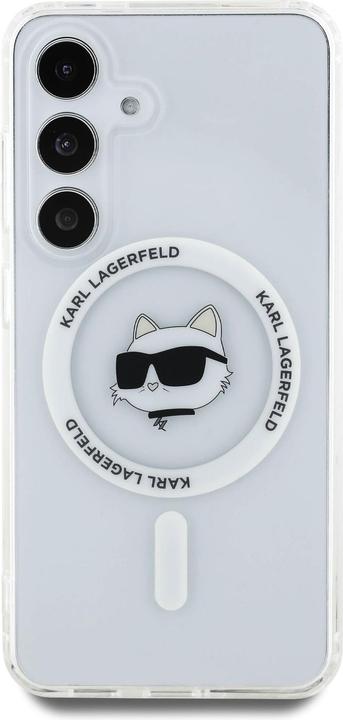 Image du produit Karl Lagerfeld HC Magnetic IML Metal Choupette Head case for Samsung Galaxy S25 Plus white (Samsung Galaxy S25+)