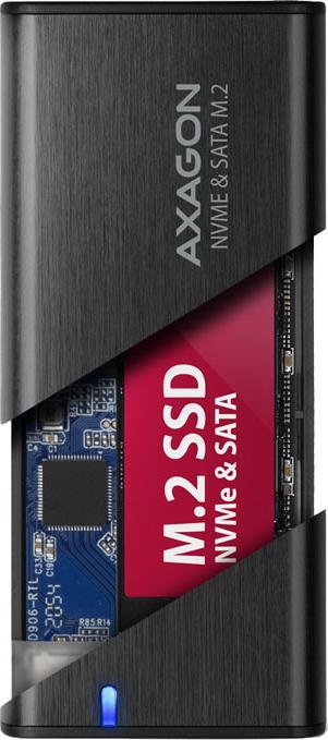Produktbild Axagon EEM2-SB2 USB-C 3.2 Gen 2, M.2 SSD Gehäuse - schwarz (M.2)