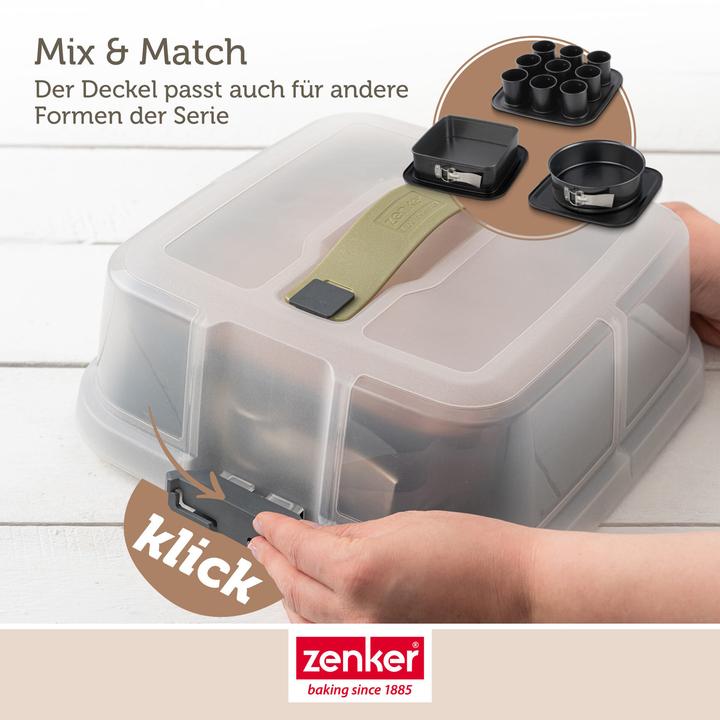 Immagine prodotto Zenker Teglia a forma di molla 24x24 Bake,Click&Go