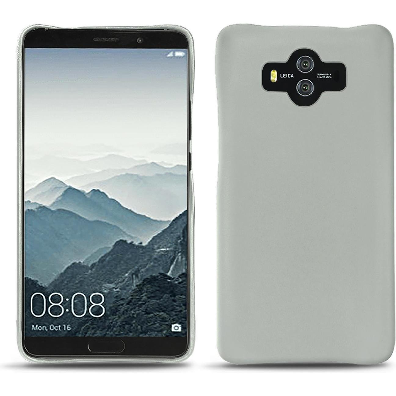 Noreve Lederschutzhülle (Huawei Mate 10), Smartphone Hülle, Grau