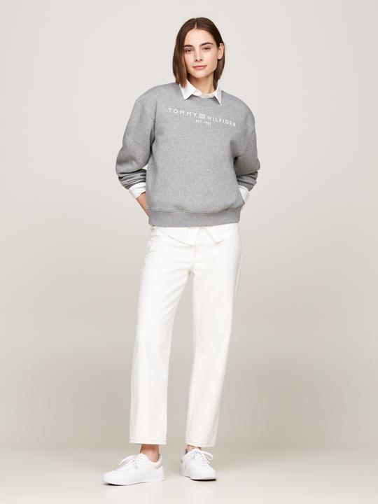 Produktbild Tommy Hilfiger Regular Sweatshirt Dames - Grijs - Maat S (S)