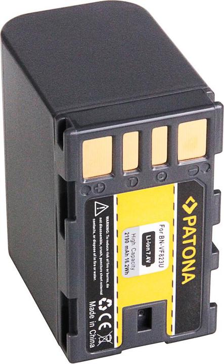 Actual product image Patona Battery f. JVC BN-VF823U BN-VF808 BN-VF808U BN-VF815 BN-VF815U (Camera battery)