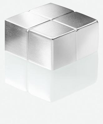 Actual product image Sigel SuperDym magnets C10 Extra-Strong, up to 13 sheets (A4, 80g/m²), cube design, 20x20 mm, 2 pcs. (2 x)