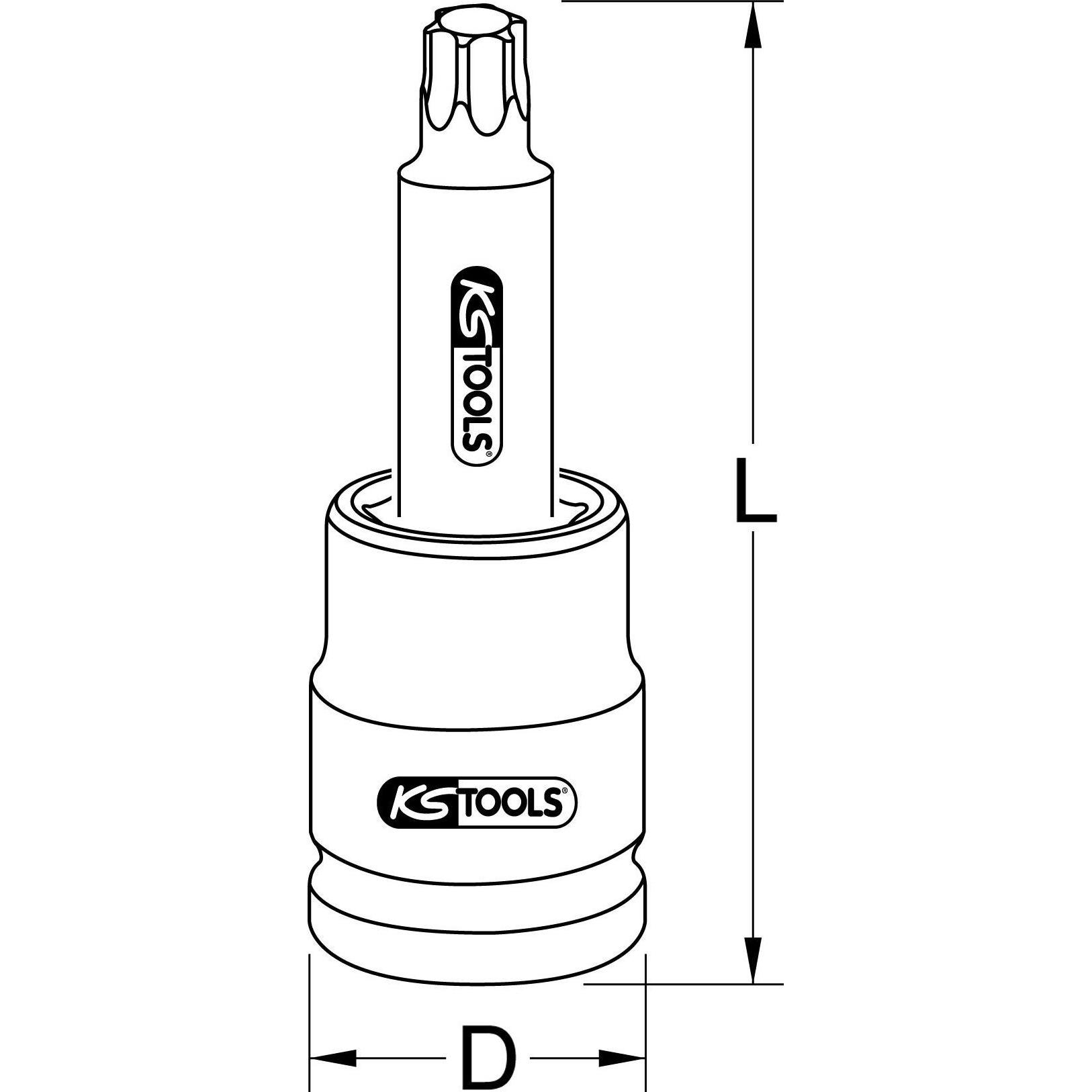 Thumbnail - KS Tools, Steckschlüssel + Stecknuss, 450.0443