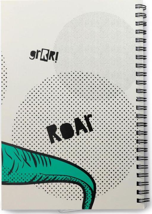Image du produit Puckator Dinosauria Carnet de notes pour dinosaures avec reliure spirale et trousse à crayons 6 pièces de