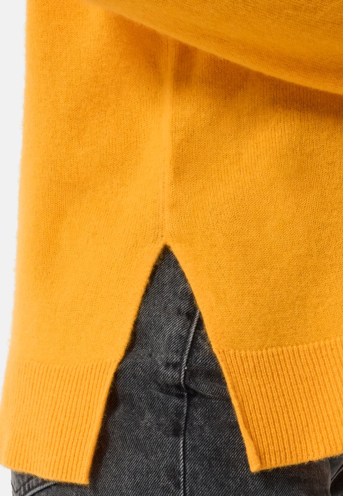 Actual product image Cash-Mere Kaschmir V-Ausschnitt Pullover mit Seitenschlitzen (M)