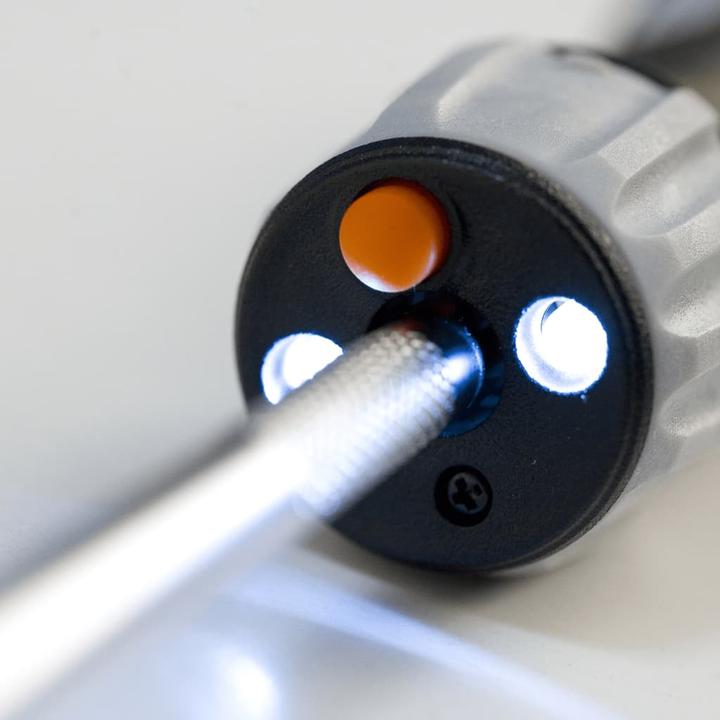 Produktbild Bahco Leichter 1/4"-Sechskantschraubendreher mit LED und Knarren-Griff für Phillips-, Pozidriv und Schli (6-Kant)