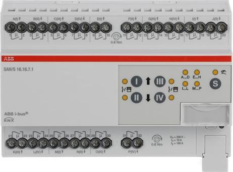Actual product image ABB SAH/S16.16.7.1 Switching/shutter actuator, 16gang, 16 A, REG (Shutter actuator)