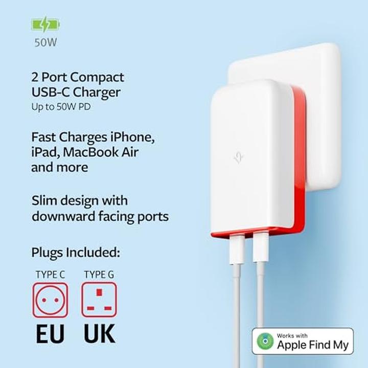 Produktbild TwelveSouth PlugBug 50 (EU/UK) mit Apple Find My (50 W)