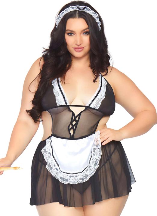 Immagine prodotto Leg Avenue Roleplay fantasia cameriera francese + (XL, XXL)