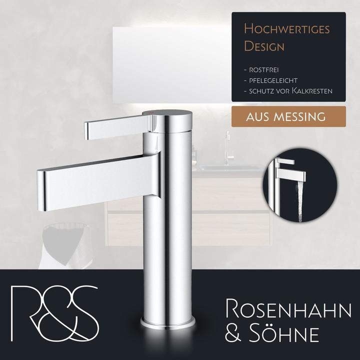 Image du produit Rosenhahn & Söhne Poel L Mitigeur monocommande en chrome (81H08-***-S)