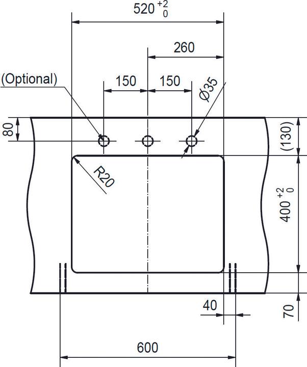 Actual product image Franke 125.0683.234 (30.90 cm, 60 cm)