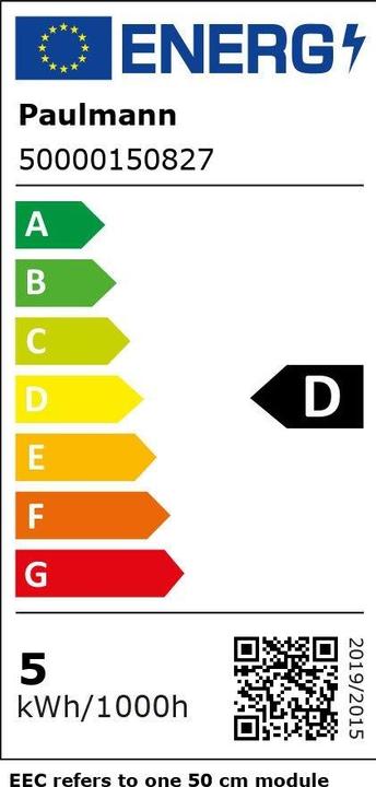 Energy Label Paulmann Pro Strip Silver P75 (Warm white, 1000 cm, Indoor)