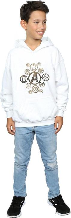 Immagine prodotto Avengers Infinity War Icons Felpa con Cappuccio Ragazzi (140, 146)