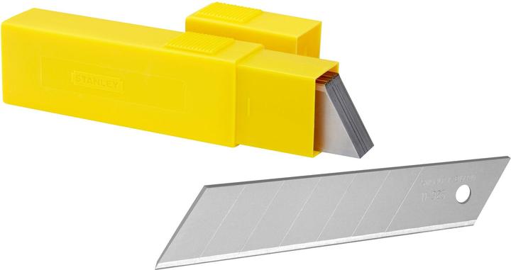 Actual product image Stanley Snapoff blades 111325 Gr.25mm L.110mm Thickness 0,7mm straight 7 snapoff segments (Replacement blade)