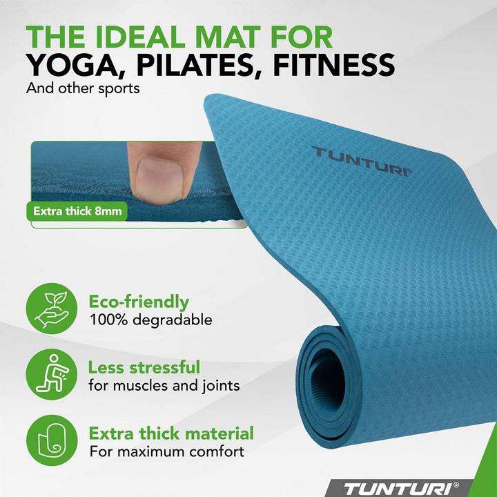Image du produit Tunturi TPE Yogamatte Rutschfest 8 mm (8 mm)