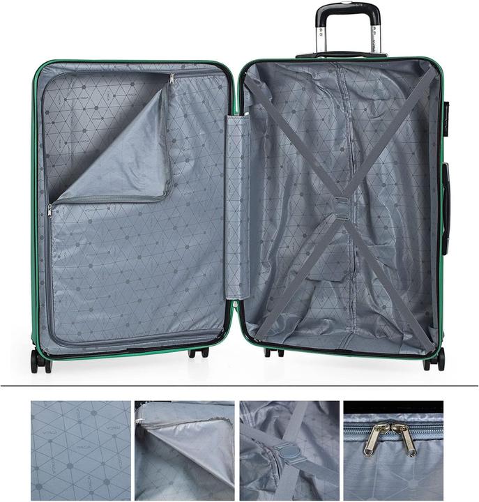 Actual product image Itaca Hartschalenkoffer mit Rollen, Zahlenschloss (97 l)