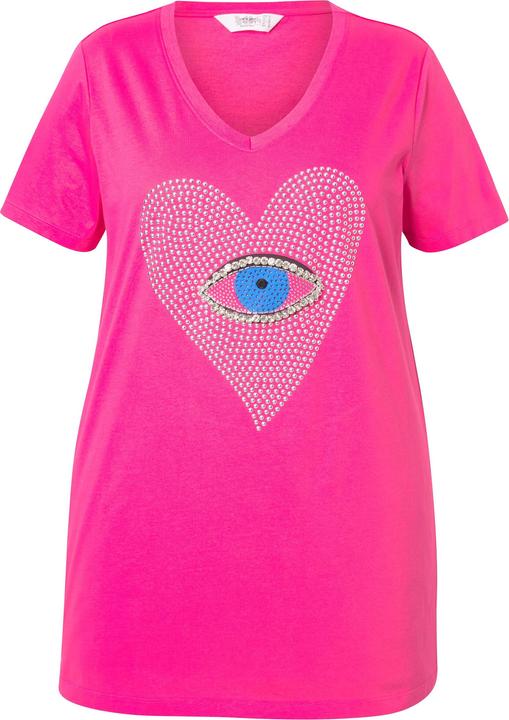 Produktbild Angel of Style T-Shirt, Herz-Auge mit Ziersteinchen, Halbarm (56)