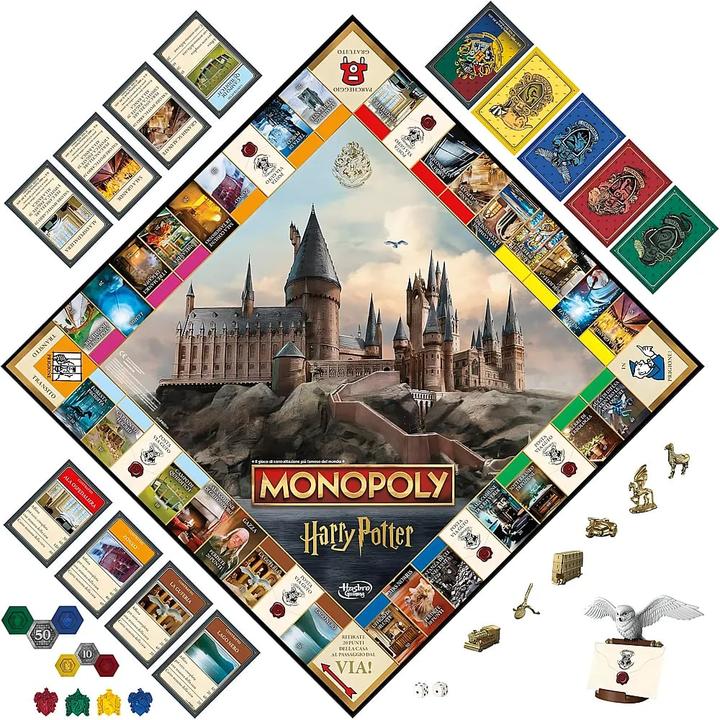 Actual product image Hasbro Gaming Monopoly Harry Potter (Italian, 2 - 6 Players)
