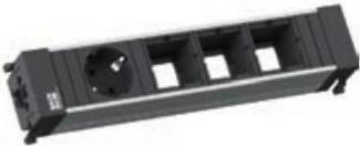 Immagine prodotto Bachmann TELAIO CONFERENZA / TOP - Telaio per striscia di presa (1x, CEE 7/3, CEE 7/5)