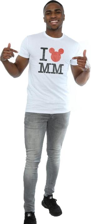 Immagine prodotto Disney I Love Mickey Mouse Maglietta Uomo (S)
