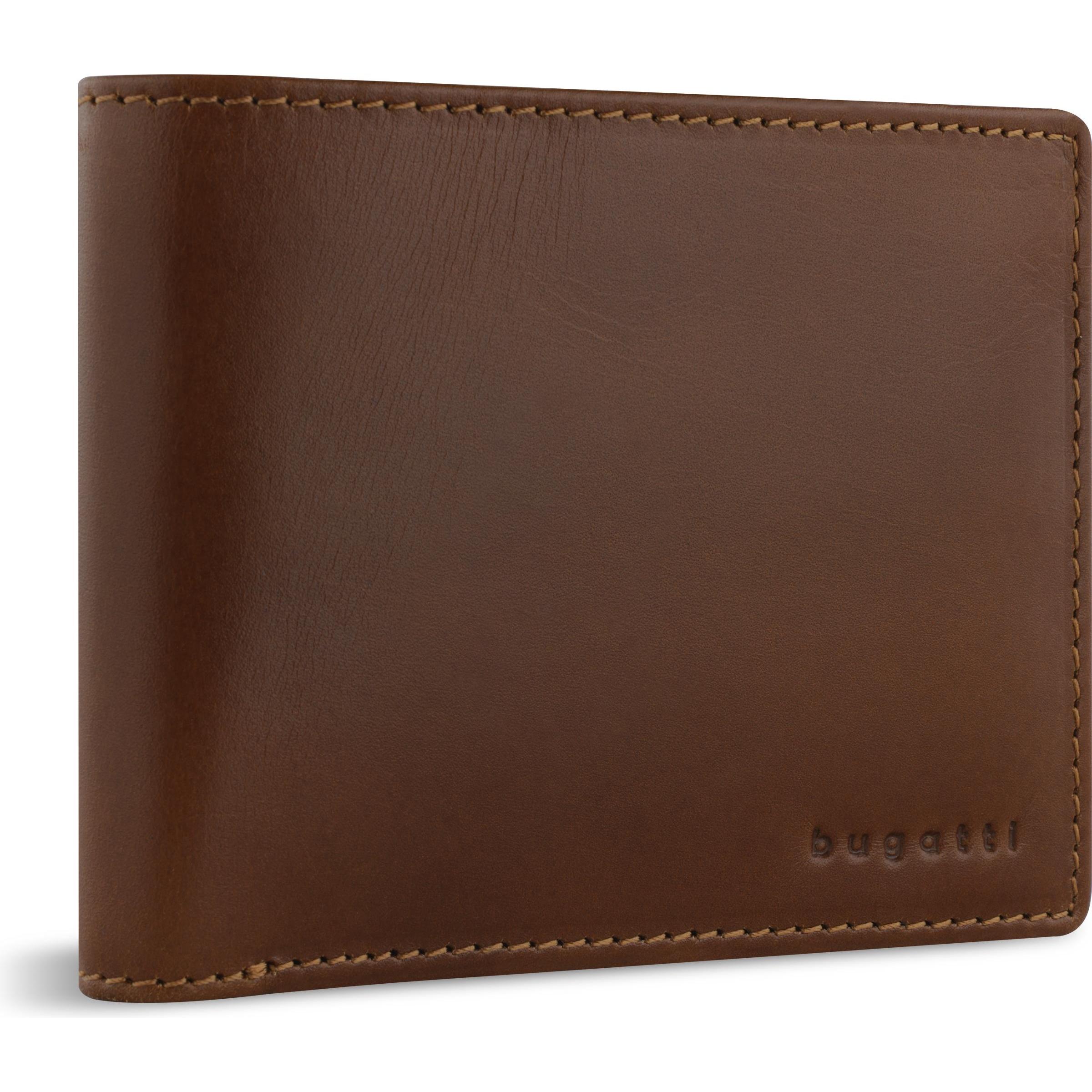 Bugatti, Herren, Portemonnaie, Geldbörse REMO, Braun