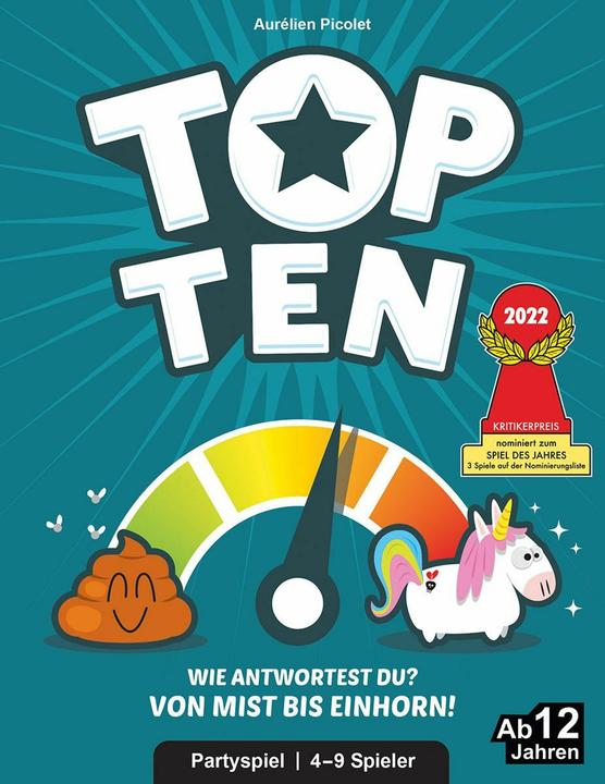 Productafbeelding Cocktail games Top Tien (Duits, 4 - 9 Spelers)