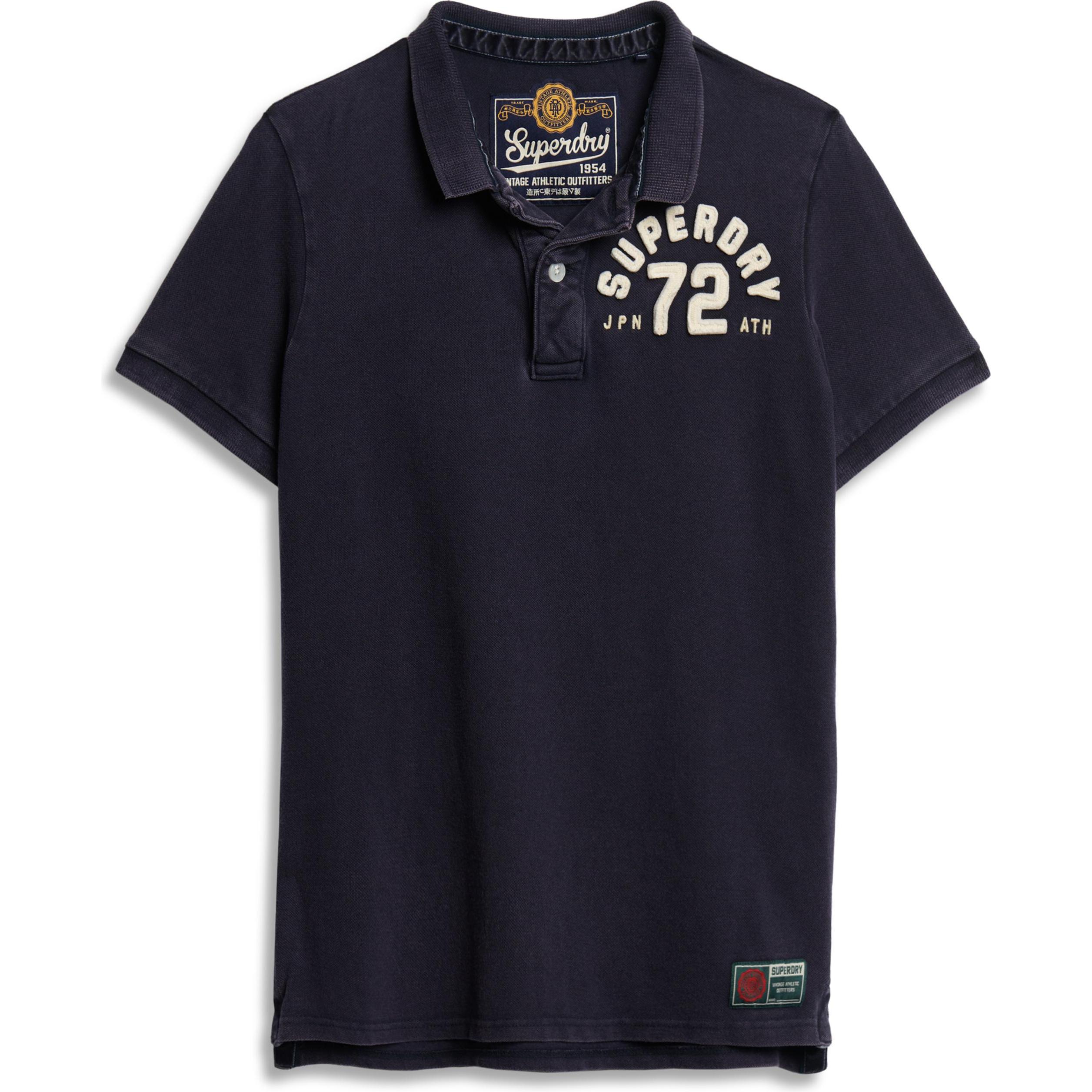Superdry, Herren, Shirt, Vintage Athletic Polo, Blau, (XXL)