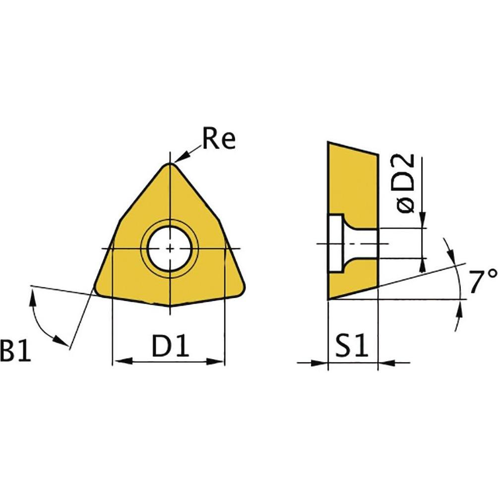 Optimum, Tornio, 713441759 WCMT050308 Externe Schneidplatte